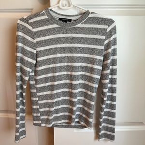 Super Soft Grey Striped Sweater